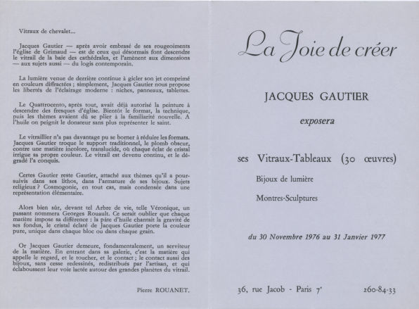 Jacques Gautier - Création et bijoux