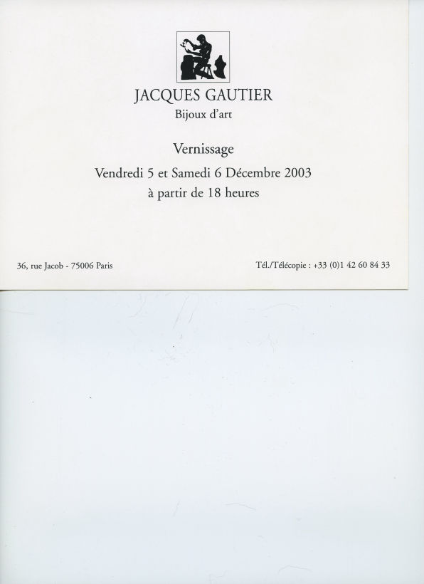 Jacques Gautier - Création et bijoux